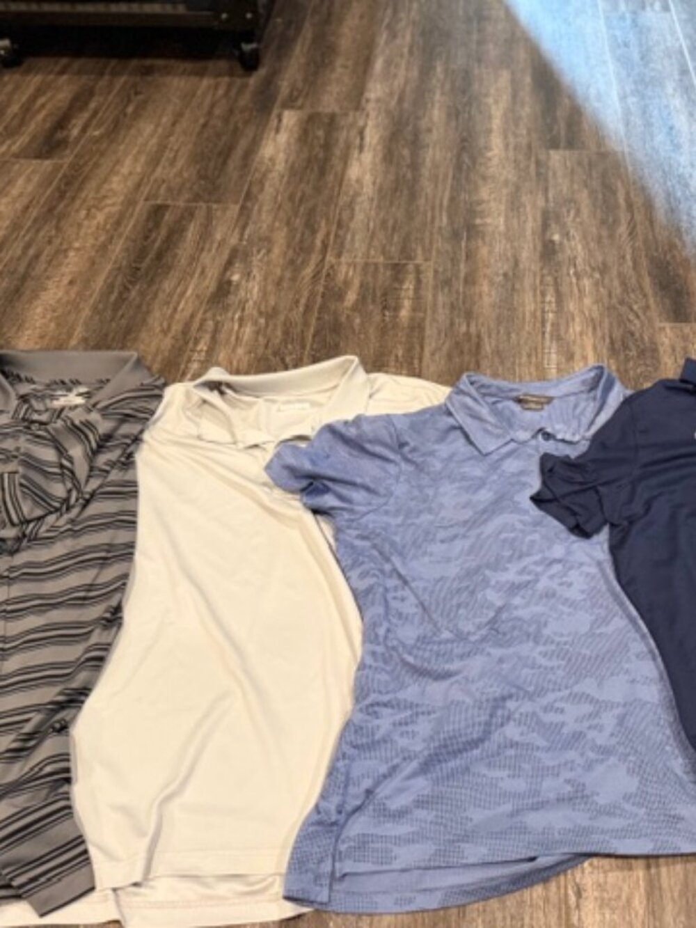 LOT of 4 Mens GOLF POLOS - Nike, Under Armour, Adidas